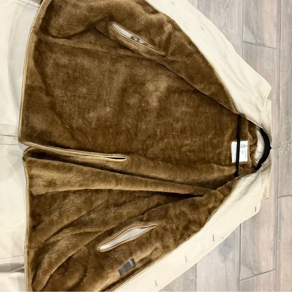 Vintage London Fog Trench Coat Mens 42 Reg Over Jacket Zip Out Lining Khaki Tan - Picture 11 of 14